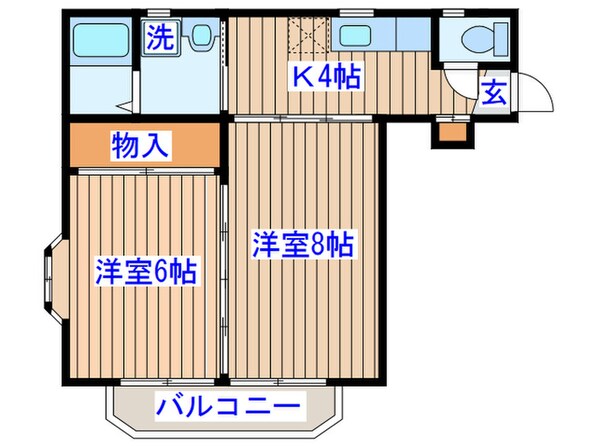 グランディ桜ヶ丘の物件間取画像